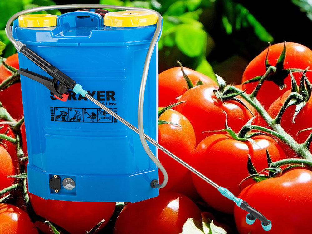 Pulvérisateur électrique jardin sur batterie Longue Lance 16l + 4 buses réglable