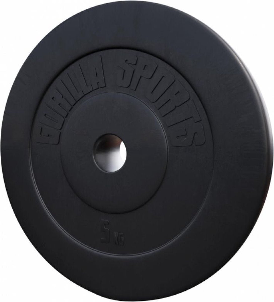 Set disque Poids - 30 kg (2 x 5 & 2 x 10 kg) - Plastique - 30 mm
