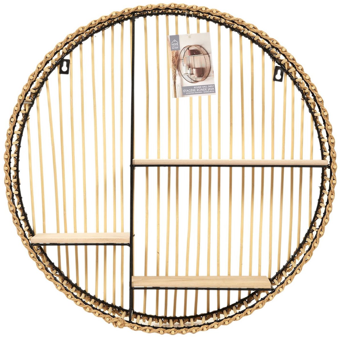 Étagère murale ronde 53cm