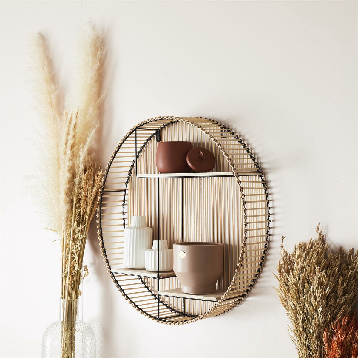 Étagère murale ronde 53cm