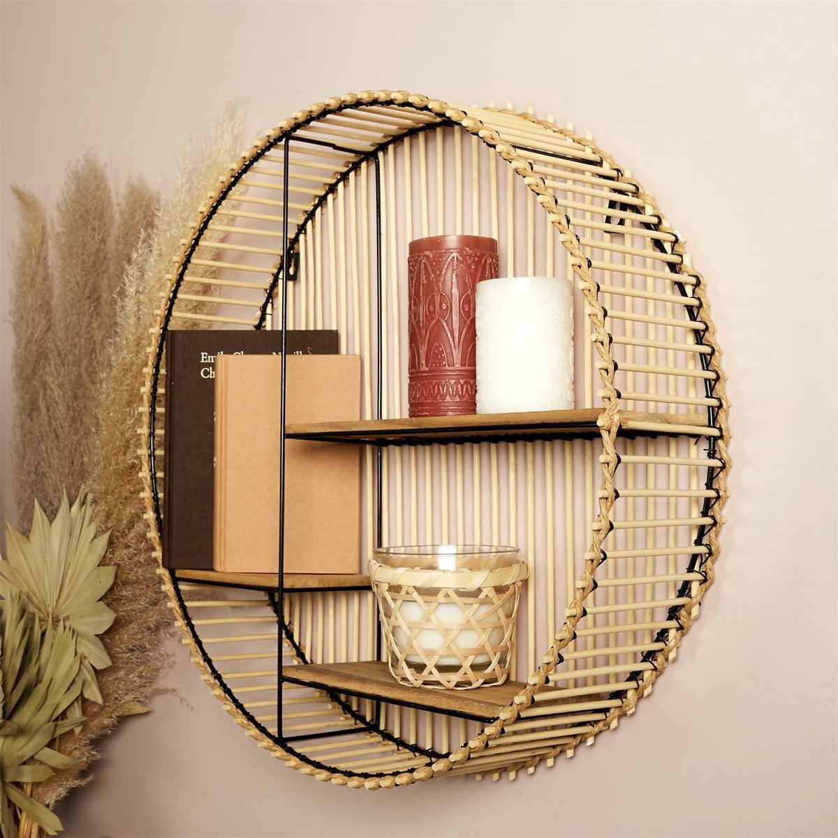 Étagère murale ronde 53cm