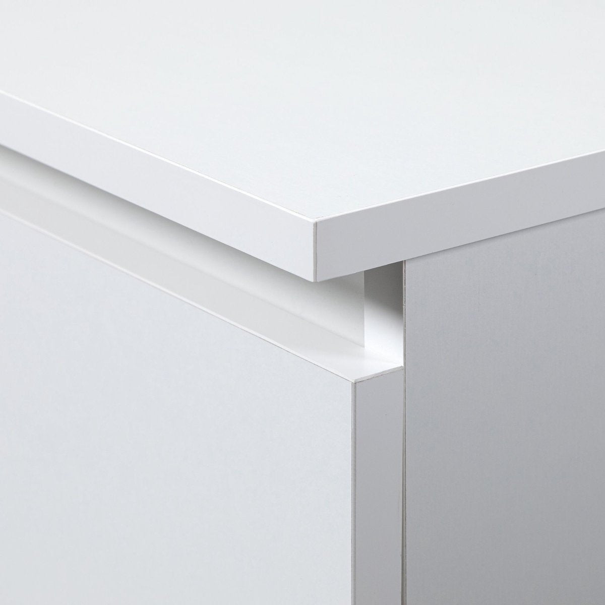 Commode 3 tiroirs 60 x 77 x 40 cm Blanche