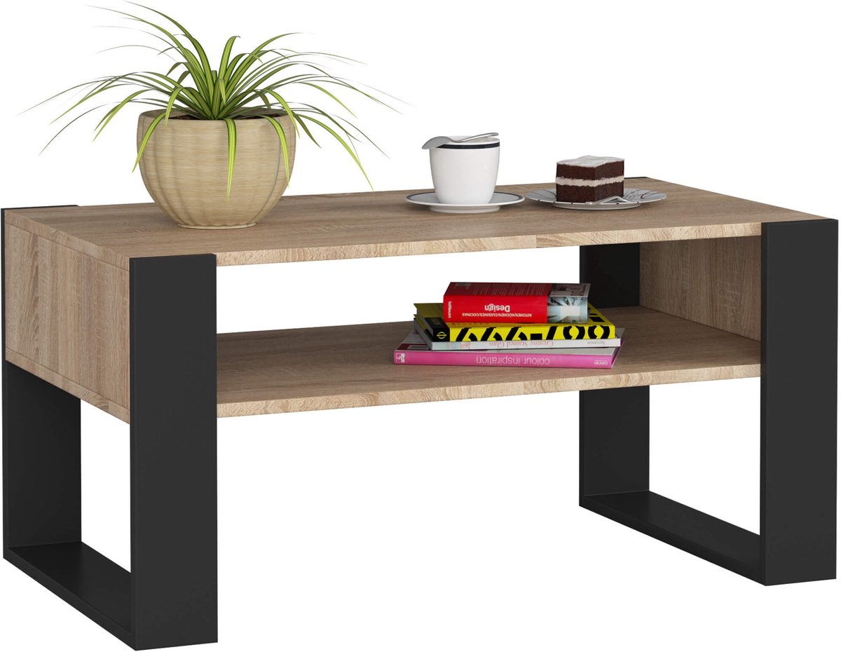 Table Basse bois Chêne Sonoma 92x53x45 Cm