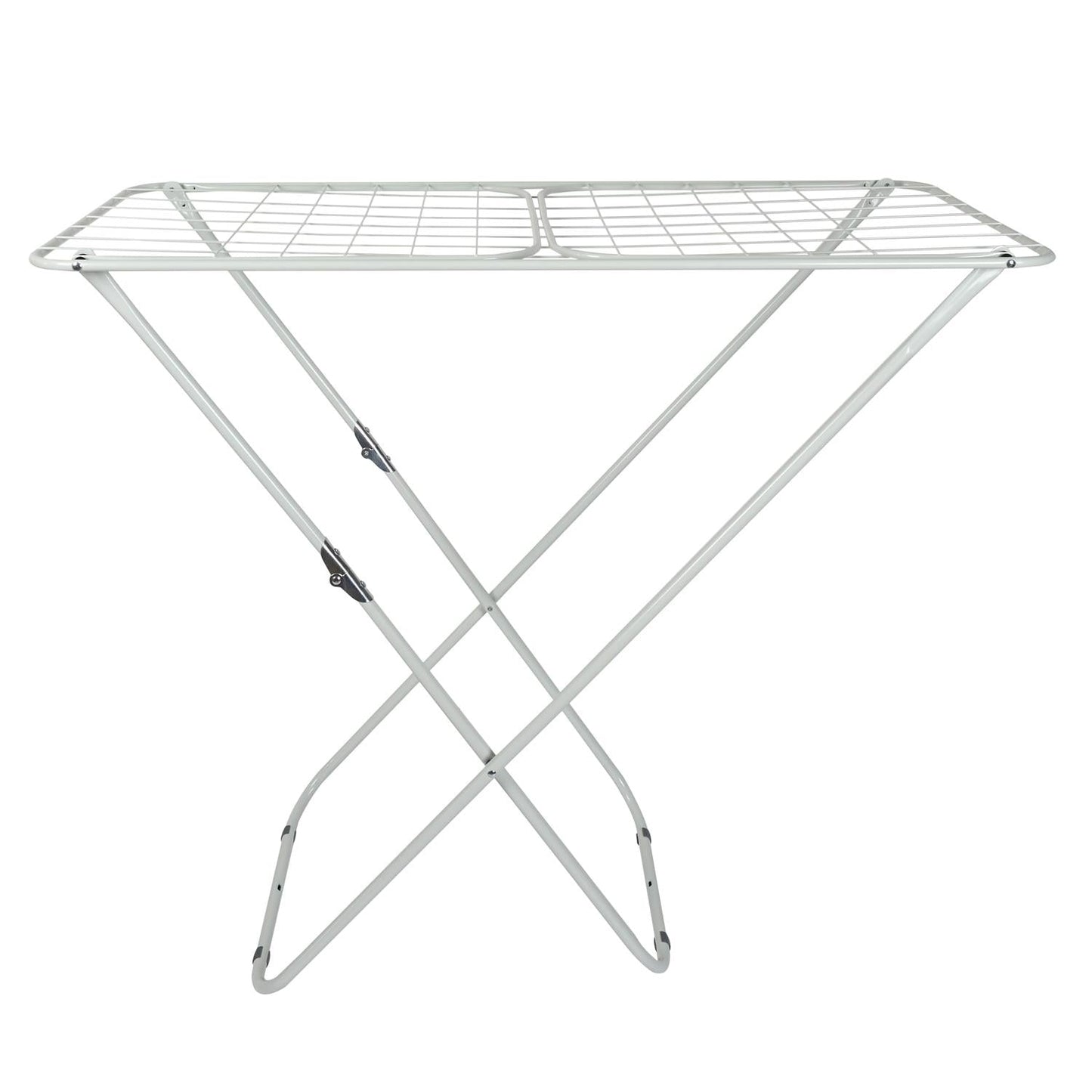 Séchoir À Linge Pliable Etendoir À Ailes En Métal Silver À Poser 18 Mètres