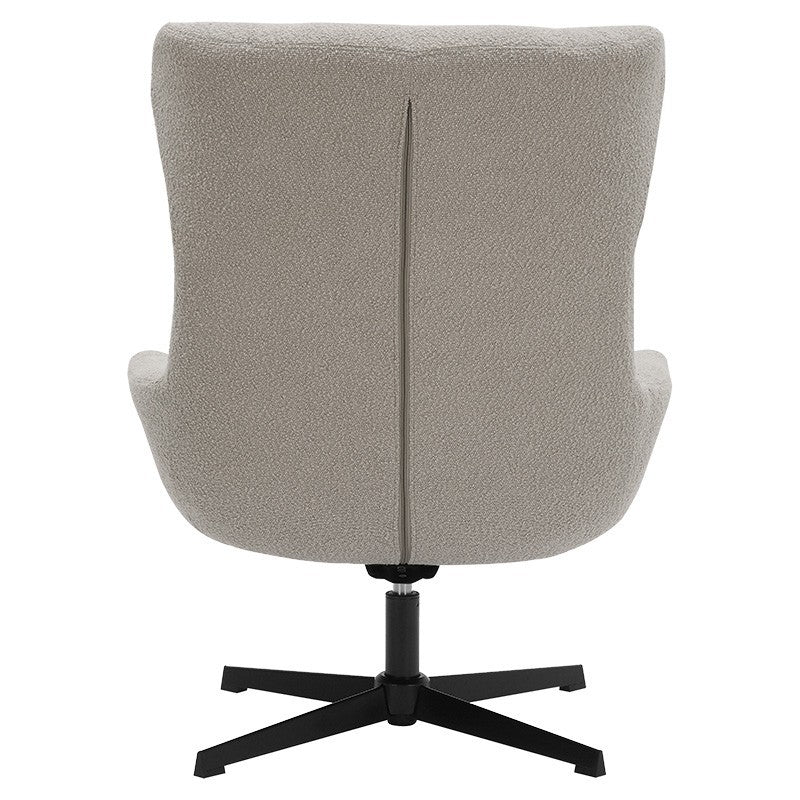 Fauteuil Anesis tissu teddy beige 80x82x103cm