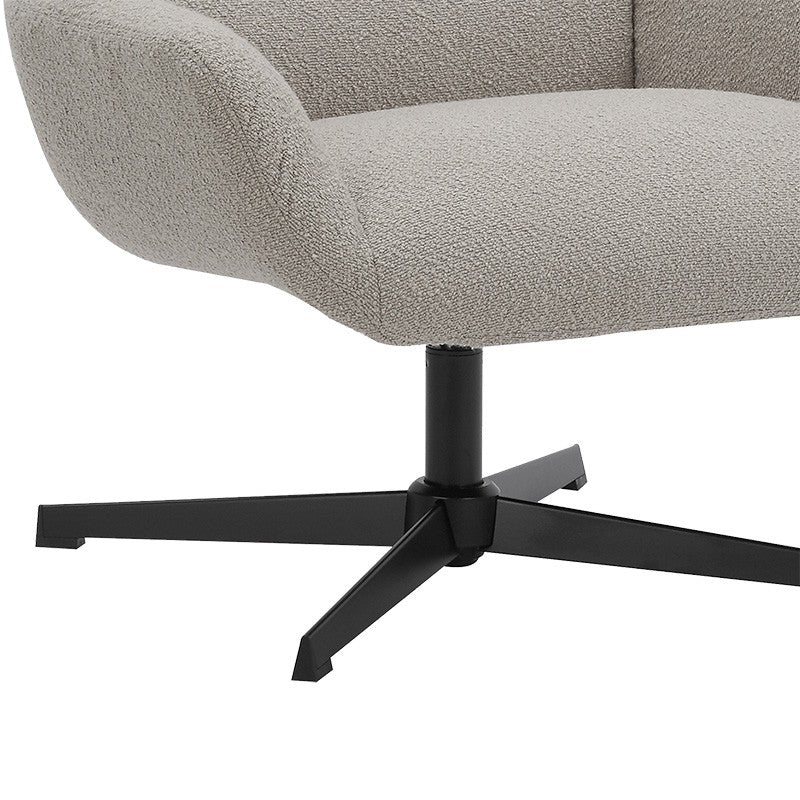 Fauteuil Anesis tissu teddy beige 80x82x103cm