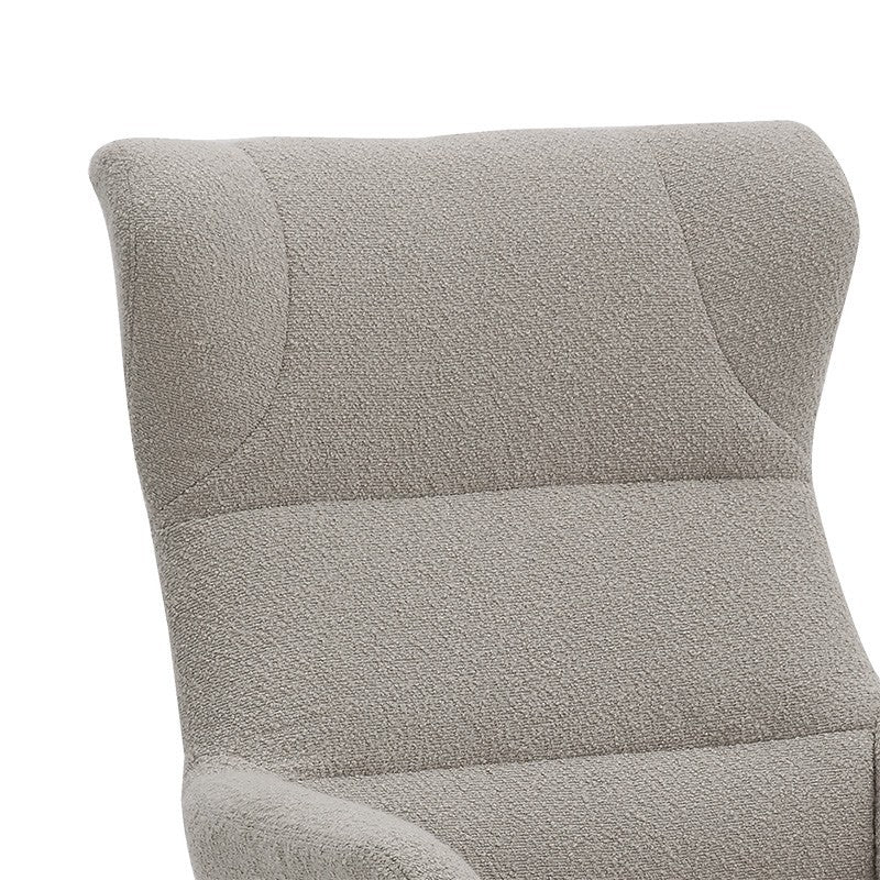 Fauteuil Anesis tissu teddy beige 80x82x103cm