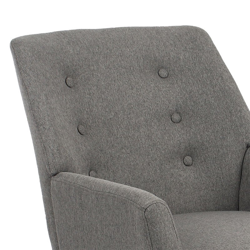 Fauteuil Likable tissu gris naturel 67x89x86cm