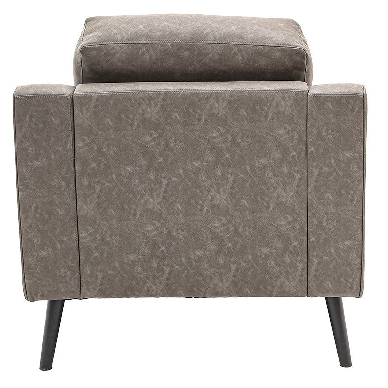 Fauteuil Lonnie PU gris antique 94x95,5x92,5cm