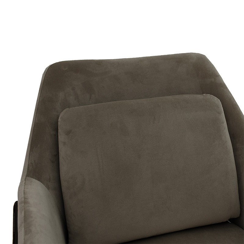 Fauteuil Mira anthracite-noir 65x69x86cm