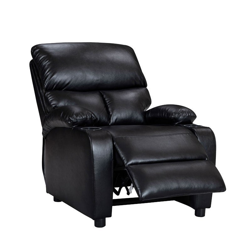 Fauteuil relax avec porte-gobelet Gartia PU Noir