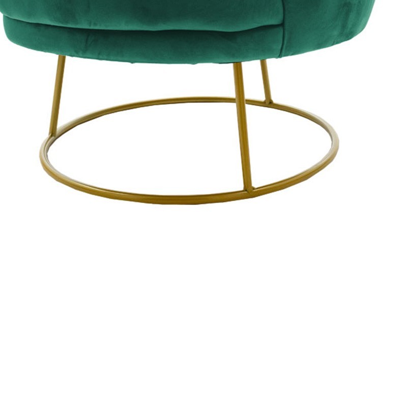 Fauteuil Rony velours vert foncé 78x75x82cm
