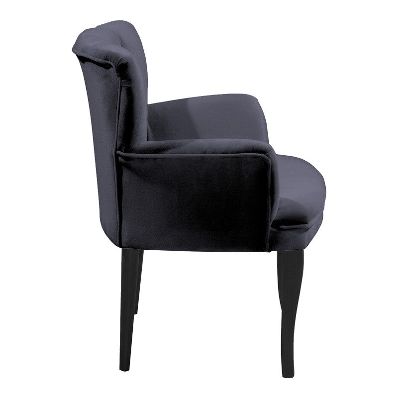 Fauteuil Samara tissu gris antique 67x62x78cm