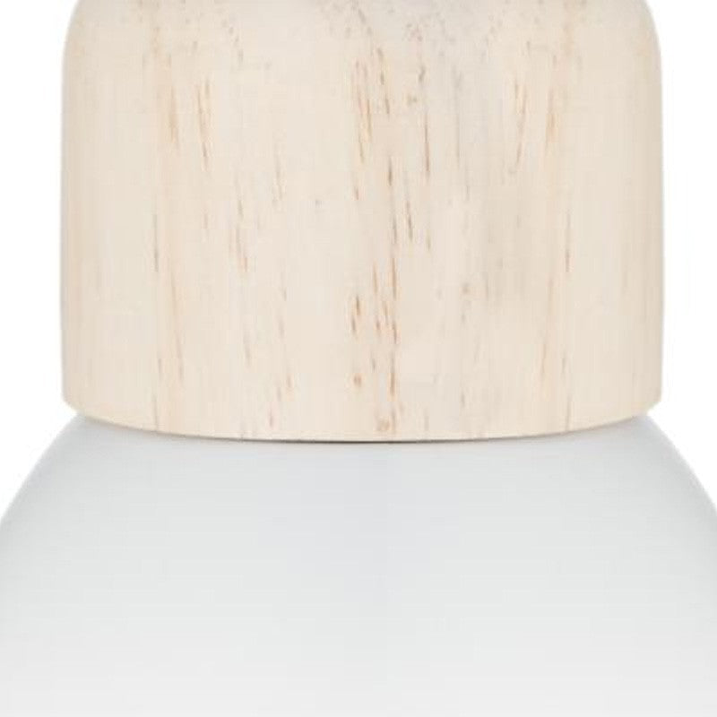 Plafonnier suspension luminaire Å14 en coloris blanc-naturel D15x99cm