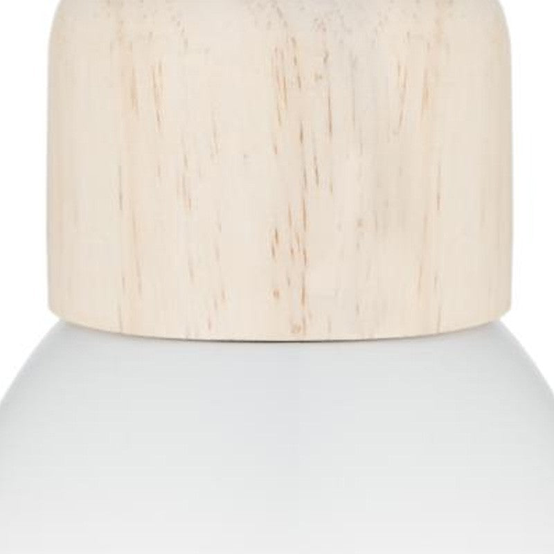 Plafonnier suspension luminaire Å14 en coloris blanc-naturel D15x99cm