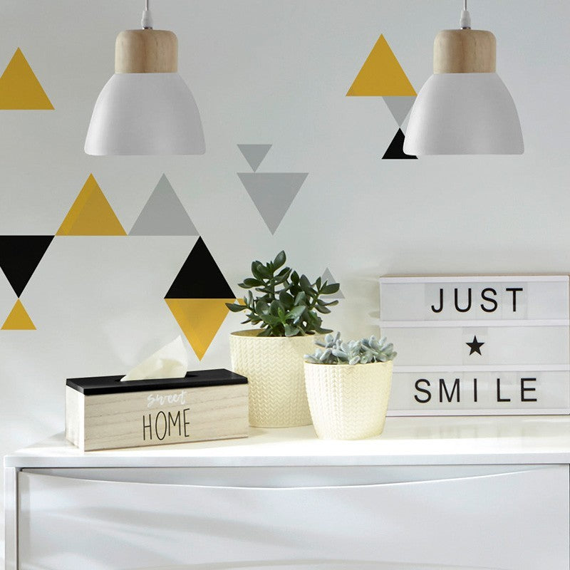 Plafonnier suspension luminaire Å14 en coloris blanc-naturel D15x99cm