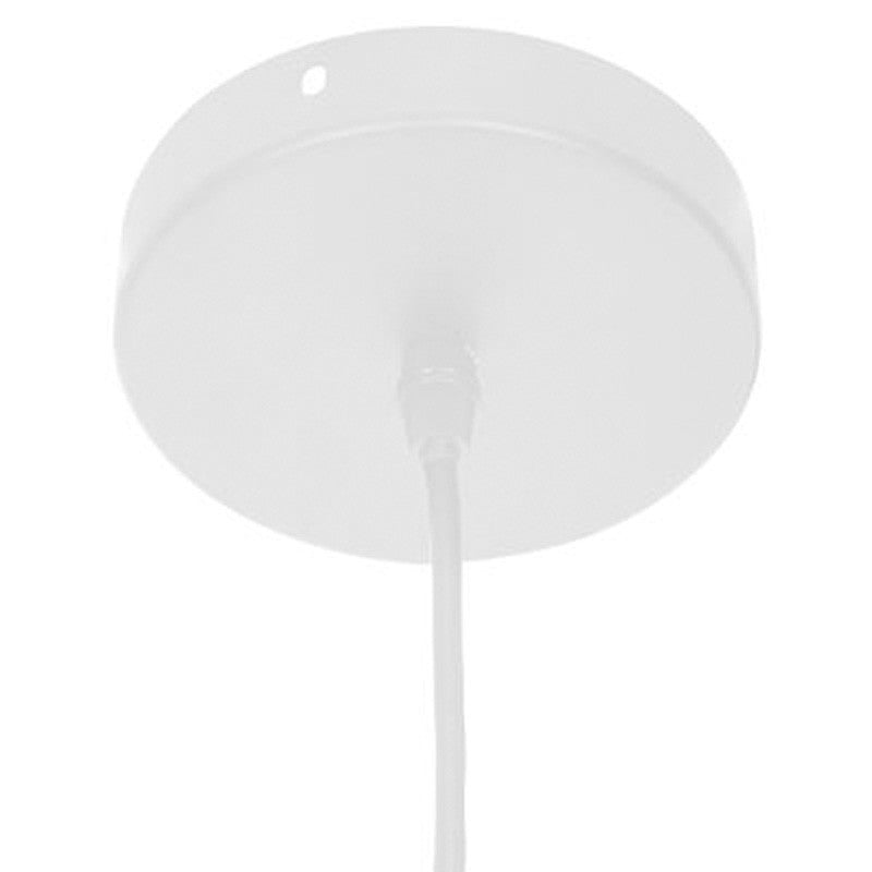 Plafonnier suspension luminaire Å14 en coloris blanc-naturel D15x99cm