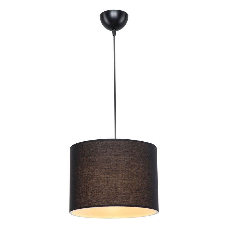 Plafonnier suspension luminaire Å27 noir D22x60cm