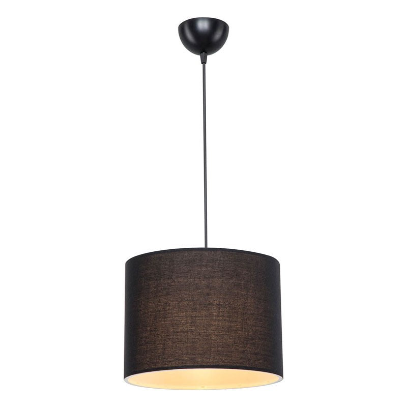 Plafonnier suspension luminaire Å27 noir D22x60cm