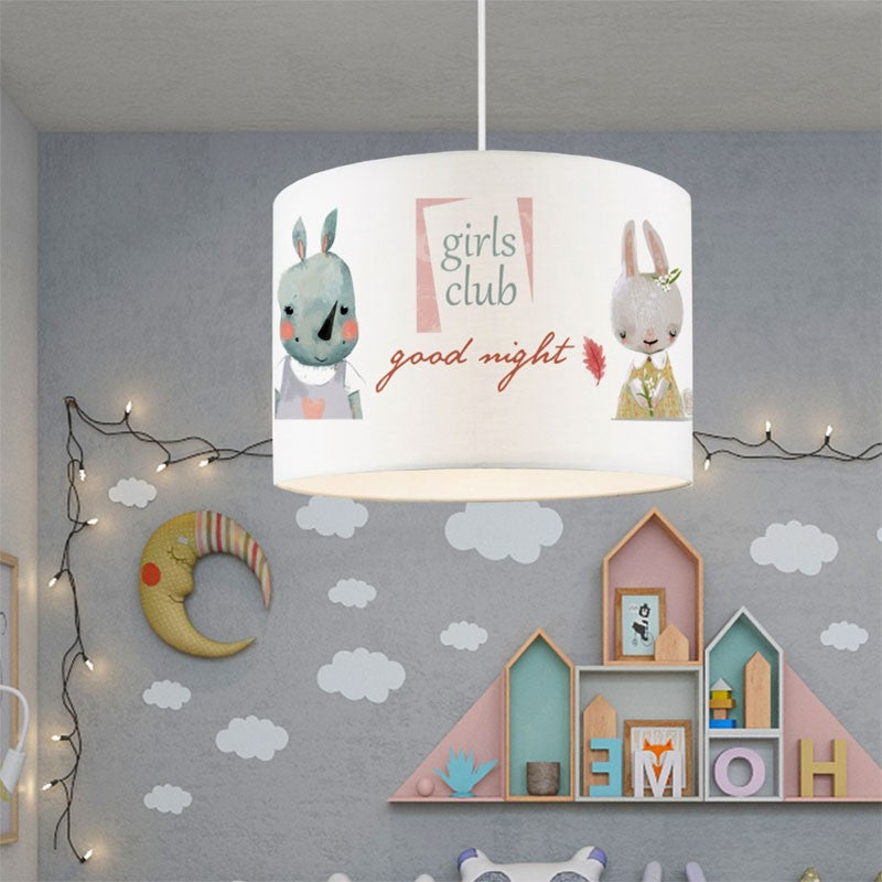 Plafonnier suspension luminaire enfant Tally multicolore D30x20cm