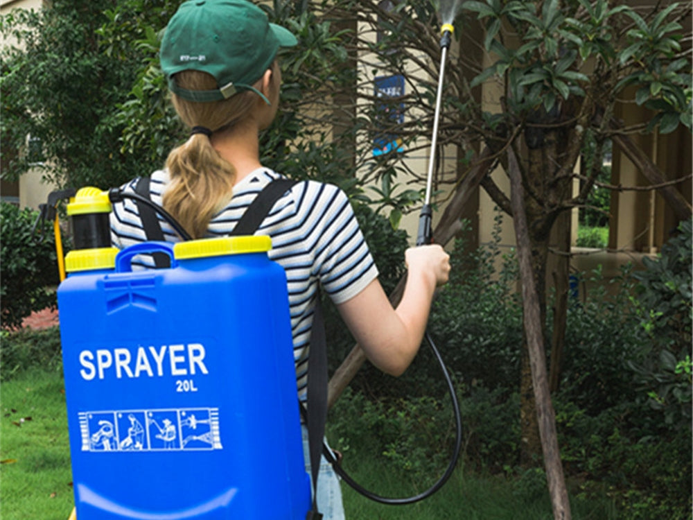 Pulvérisateur sac dos jardin à pression lance 20L 4 bar