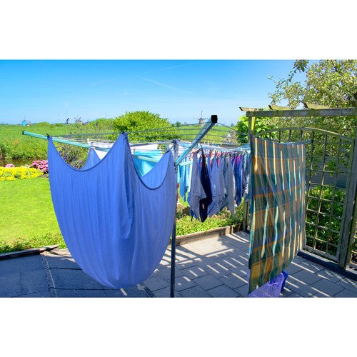 Etendoir séchoir a linge parapluie 50M pliable + ancrage