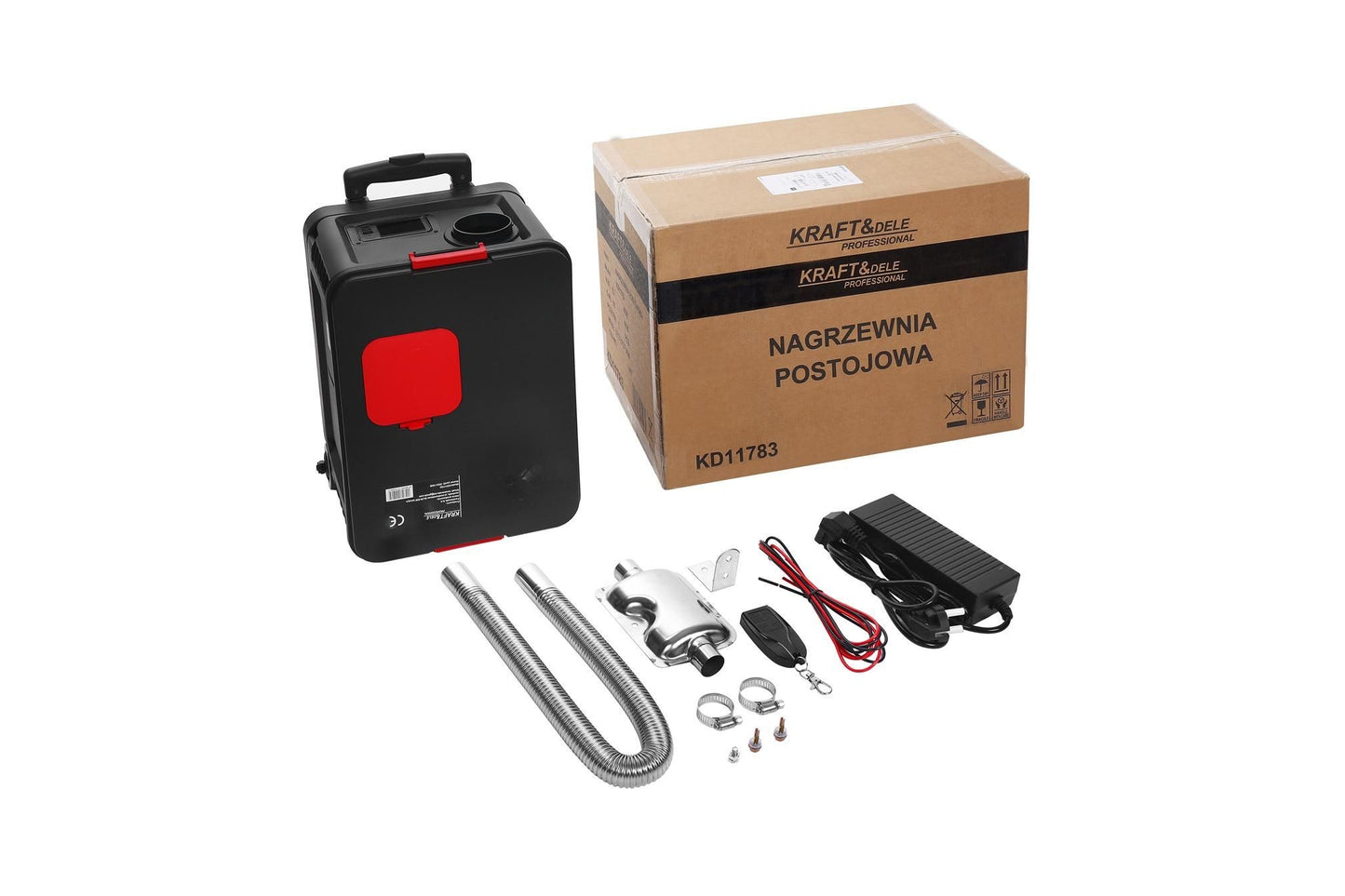 Chauffage mobile à huile LCD 9 kW avec télécommande 12/24/230 V