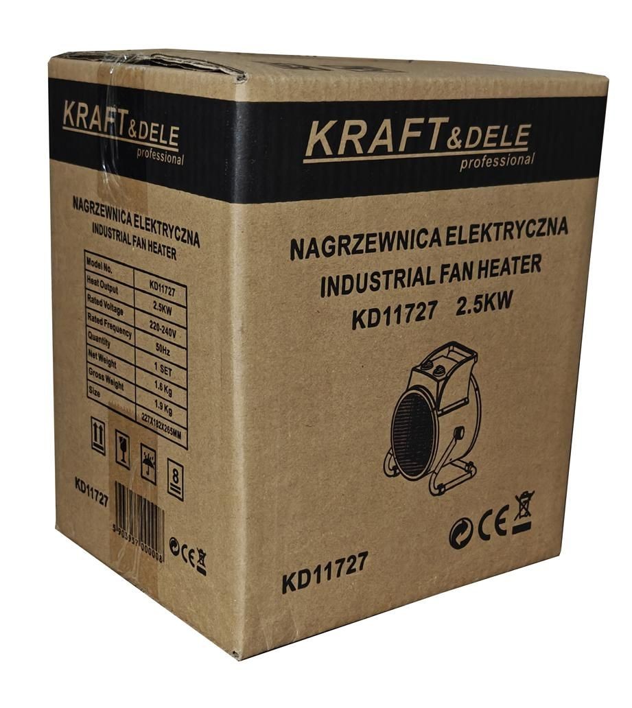 Chauffage Radiateur électrique de chantier 2,5 kW 230 V