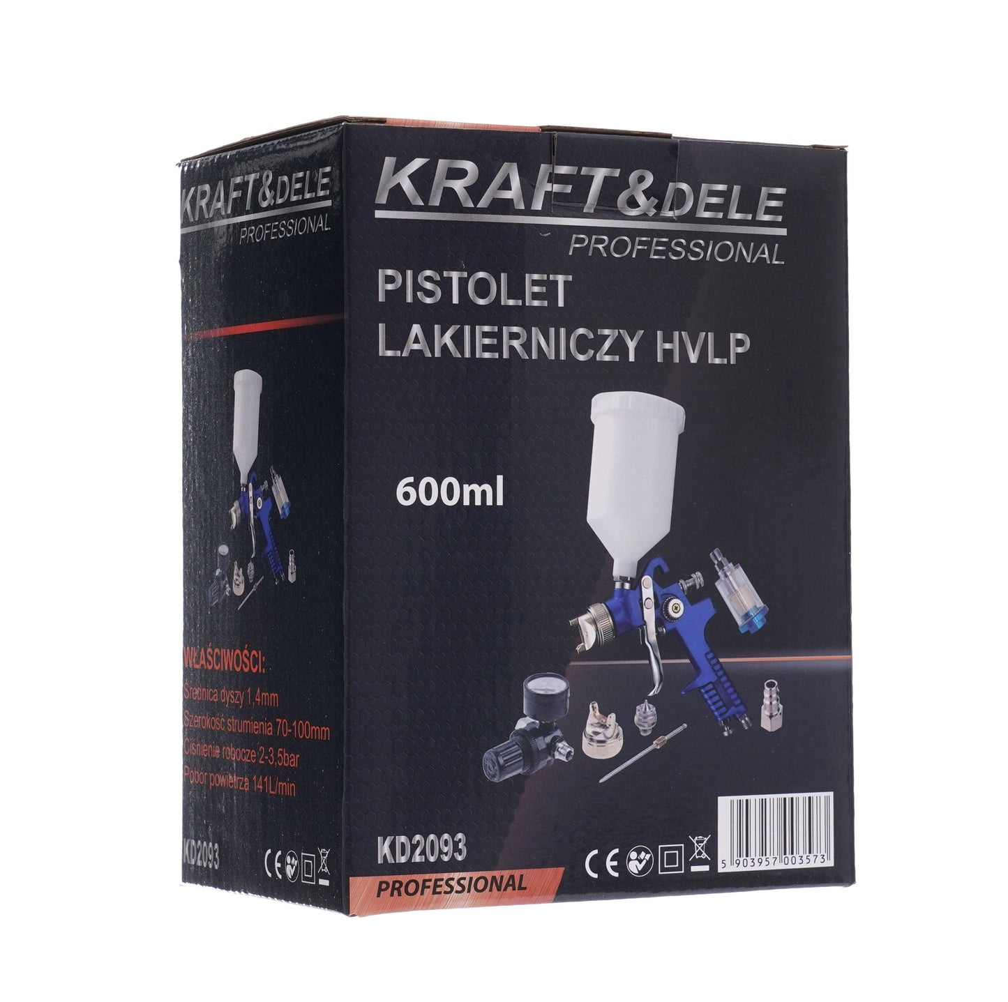 Pistolet à peinture HVLP 600 ml
