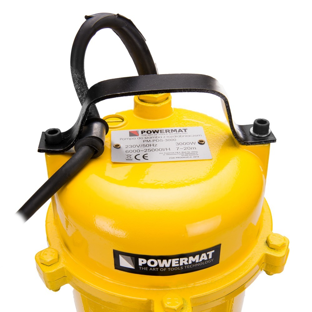Pompe vide cave pour fosse septique avec broyeur