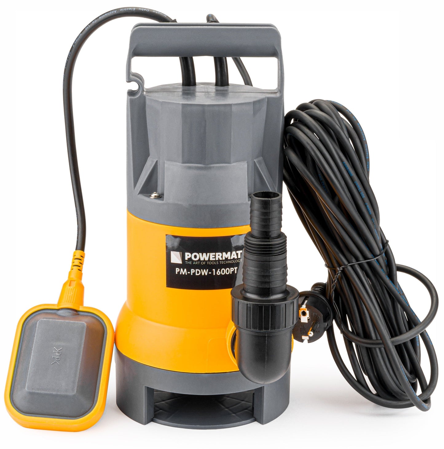 Pompe vide cave submersible avec flotteur pour eaux sales propres, fosses septiques, 1600W