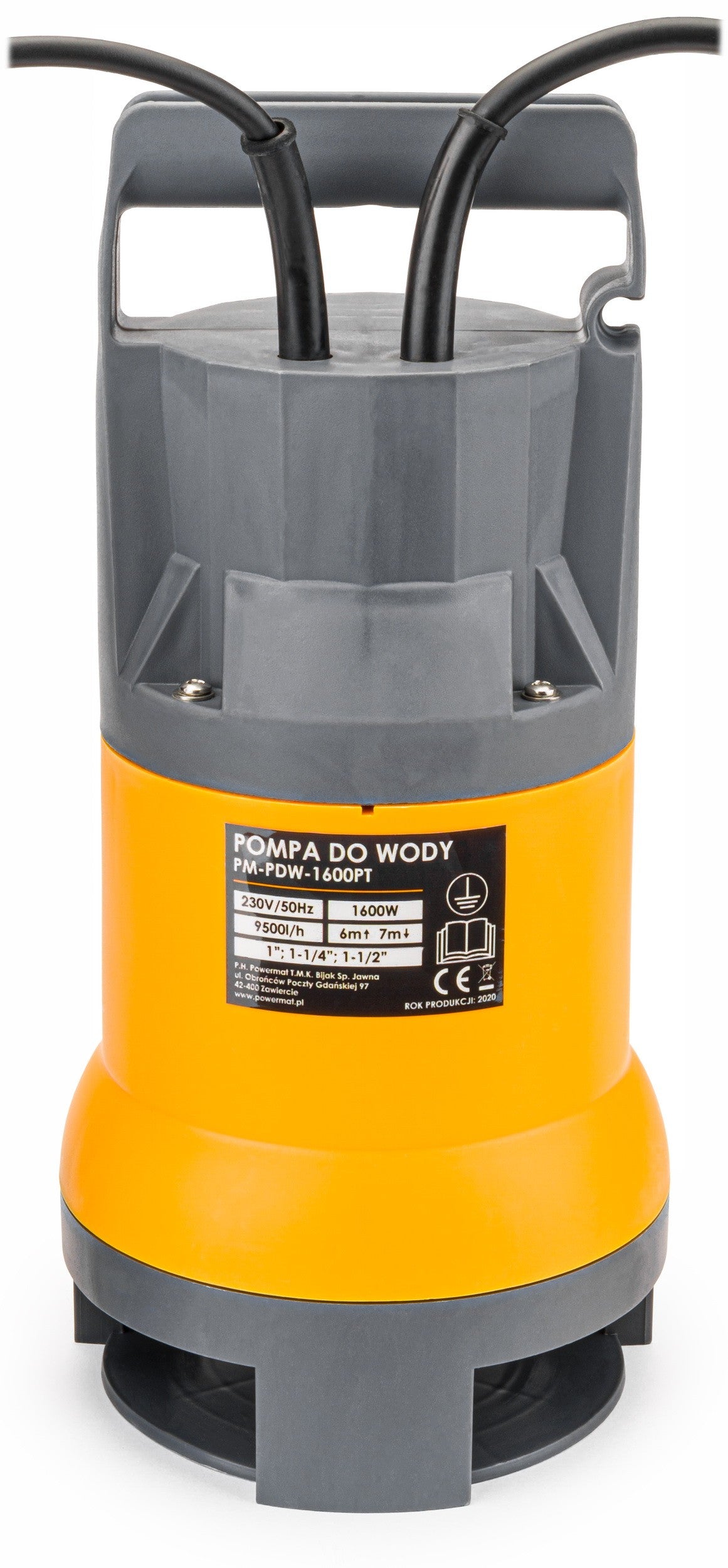 Pompe vide cave submersible avec flotteur pour eaux sales propres, fosses septiques, 1600W