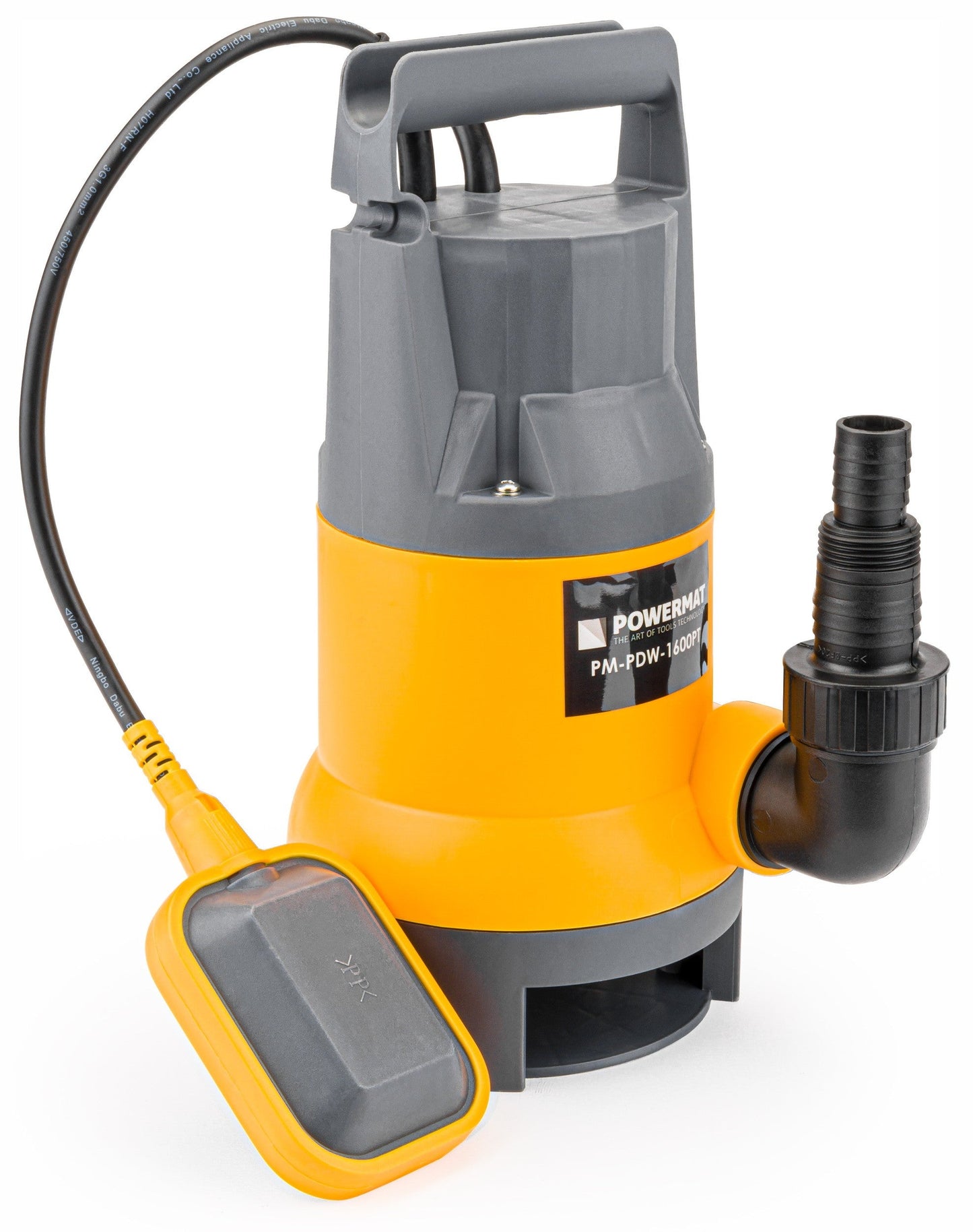 Pompe vide cave submersible avec flotteur pour eaux sales propres, fosses septiques, 1600W
