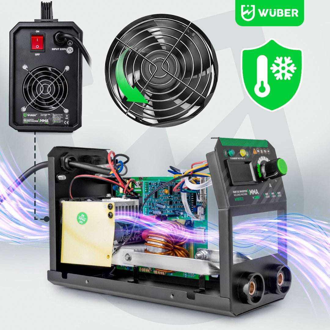 Poste a souder onduleur MMA Wuber 3,7 kVA