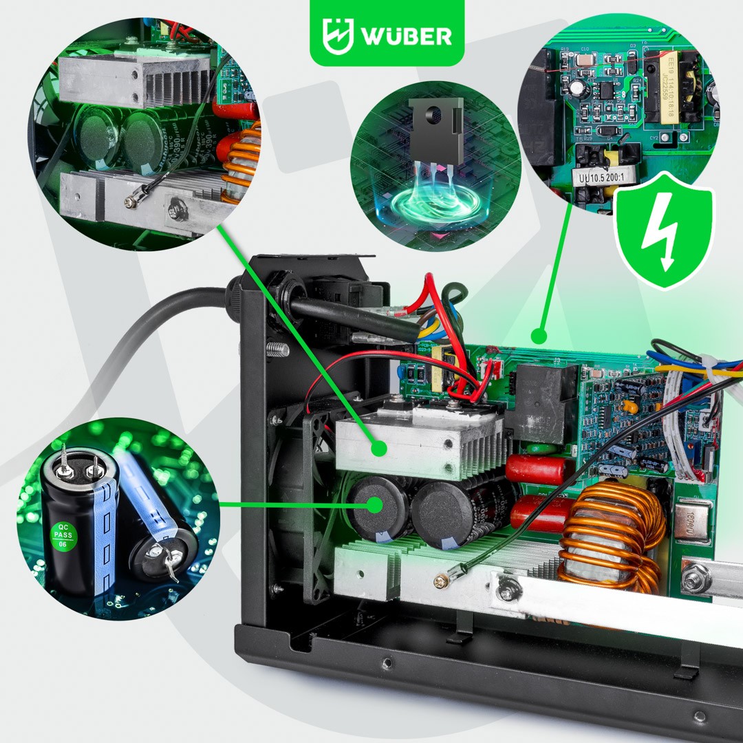 Poste a souder onduleur MMA Wuber 3,7 kVA