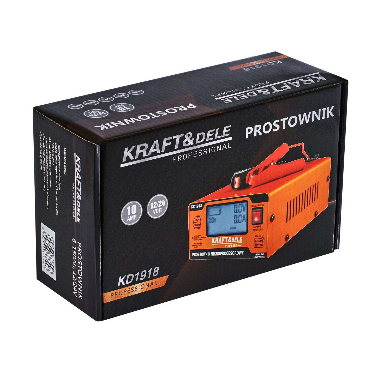Chargeur de batterie auto REDRESSEUR À MICROPROCESSEUR 10AMP 12/24V