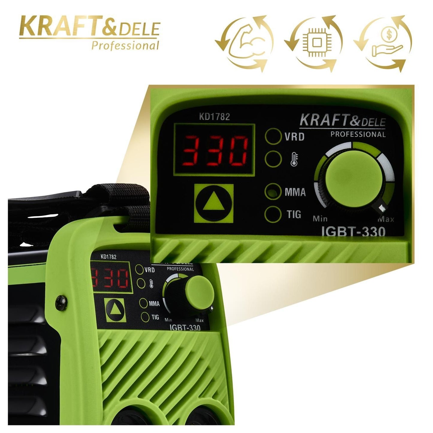 Poste à souder à onduleur 330A MMA TIG LIFT VRD