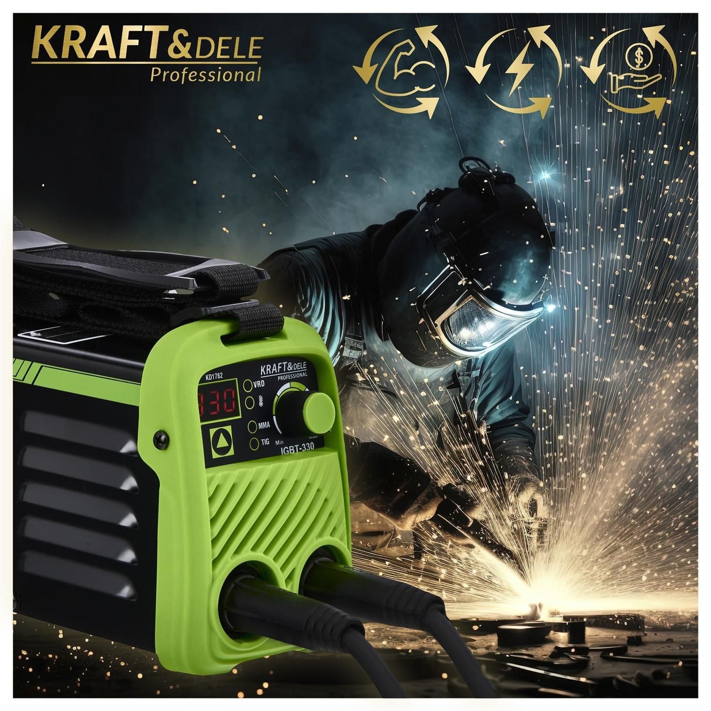 Poste à souder à onduleur 330A MMA TIG LIFT VRD