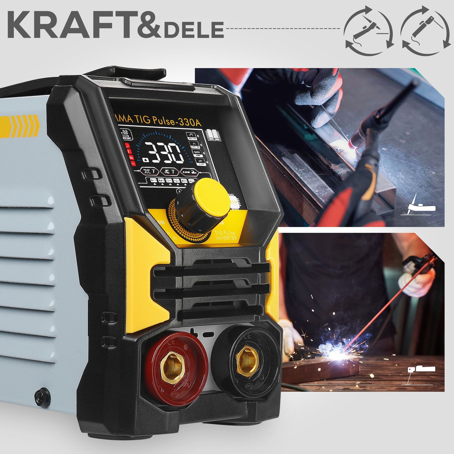 Poste à souder MMA à onduleur TigLift Pulse 330A
