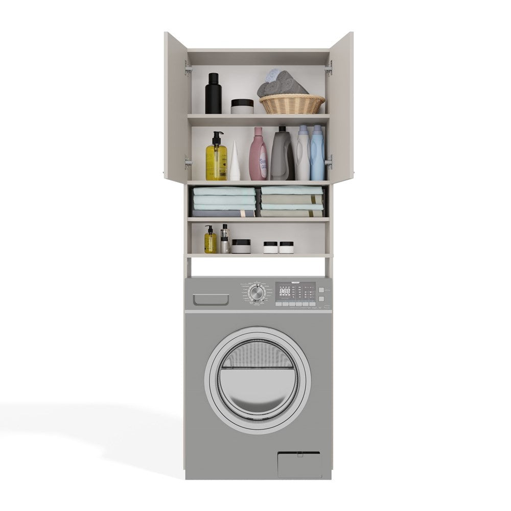 Meuble pour machine à laver 180X64X30 cm beige