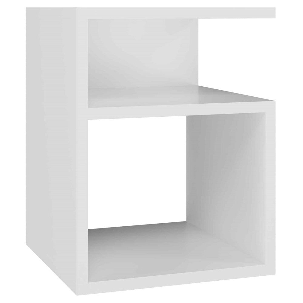 Table de chevet NORA Blanche 30X30X40 cm