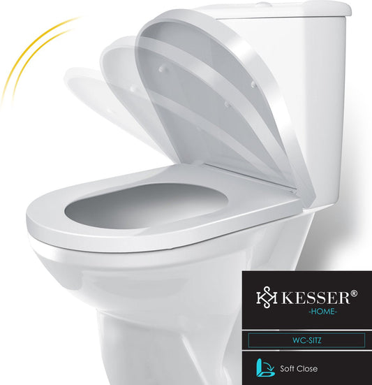 Abattant WC avec couvercle à fermeture douce