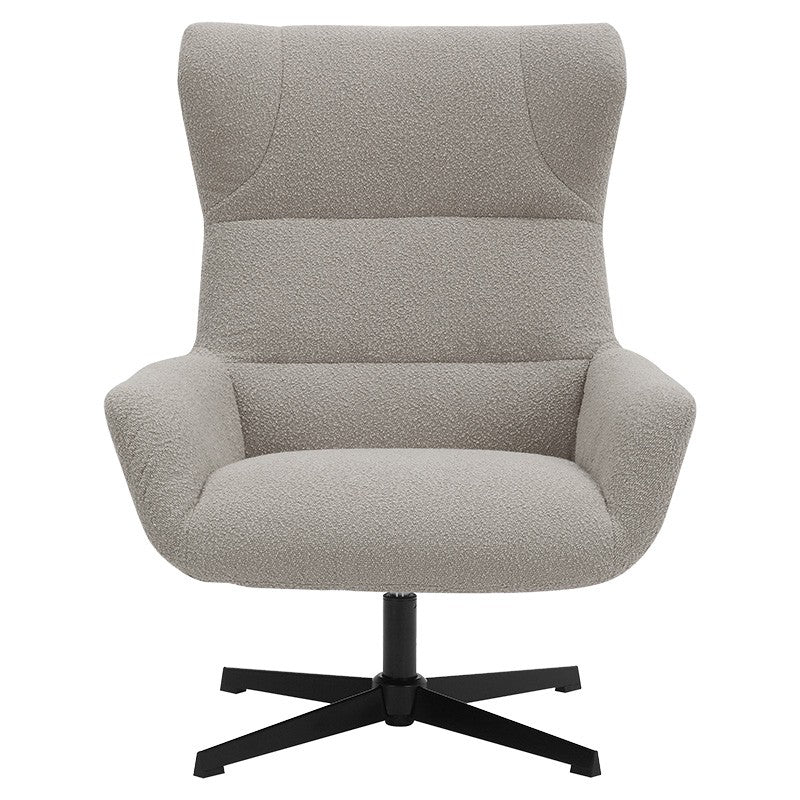 Fauteuil Anesis tissu teddy beige 80x82x103cm