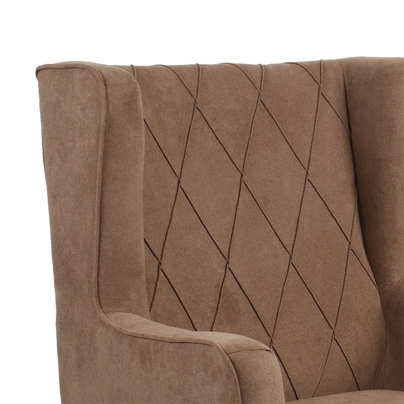 Fauteuil Efficient tissu Marron 72x97x100cm