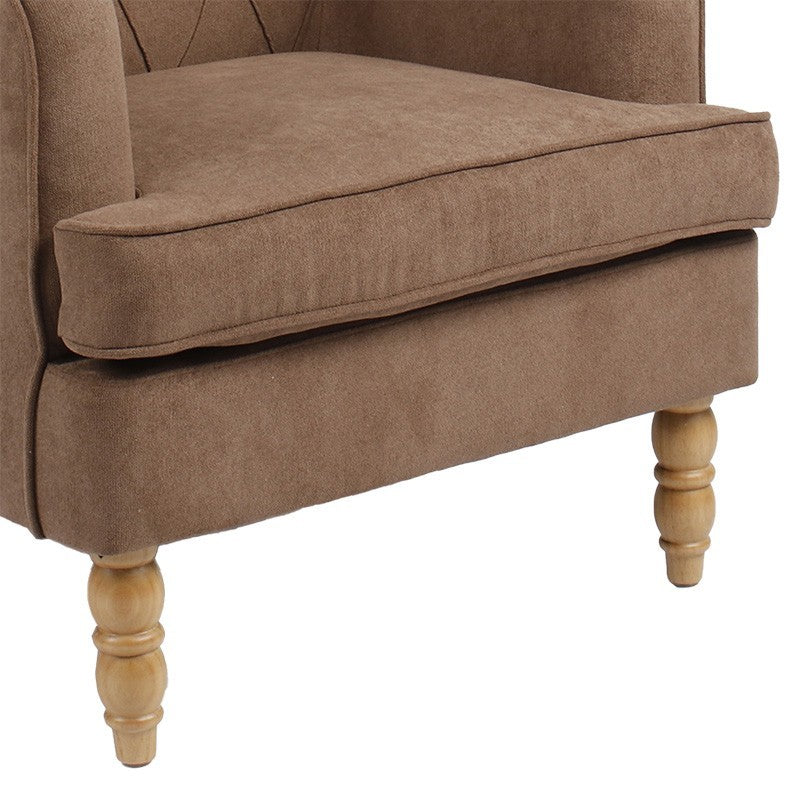 Fauteuil Efficient tissu Marron 72x97x100cm