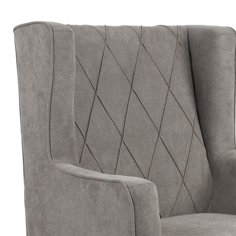 Fauteuil Efficient tissu gris-noir 72x97x100cm