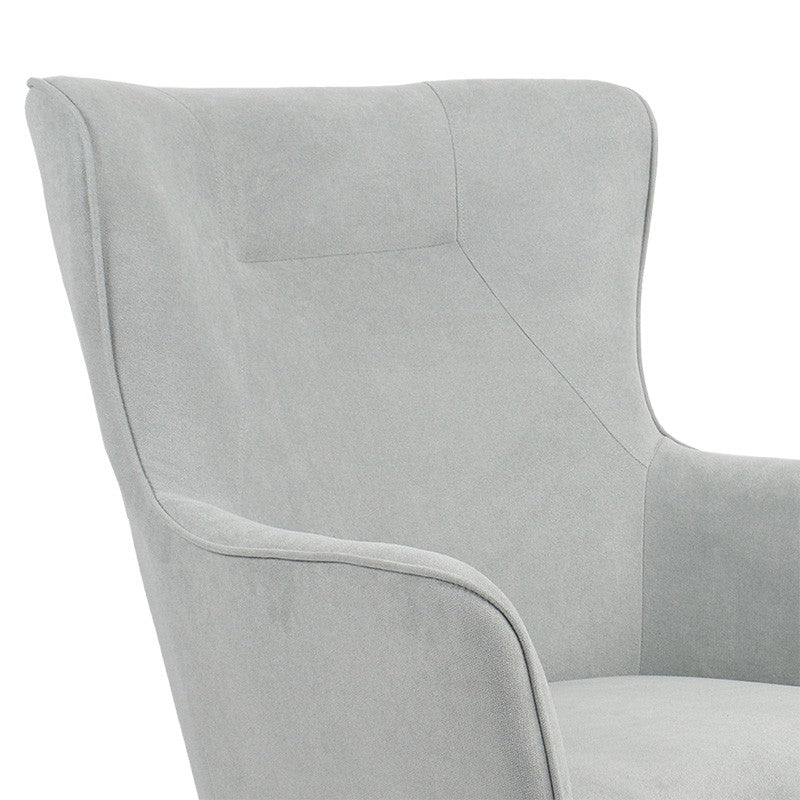 Fauteuil Incisive tissu Gris clair-naturel 72x89x105cm