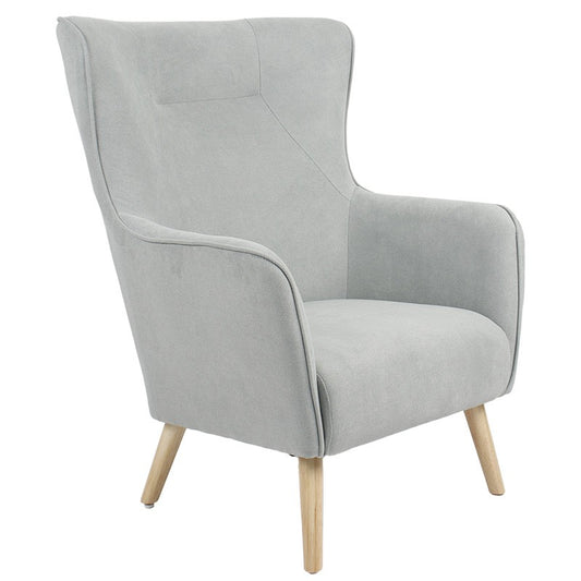 Fauteuil Incisive tissu Gris clair-naturel 72x89x105cm