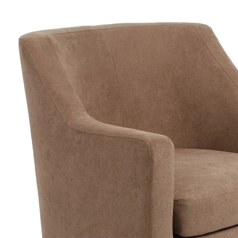 Fauteuil Joyful tissu marron-naturel 71x71x81cm