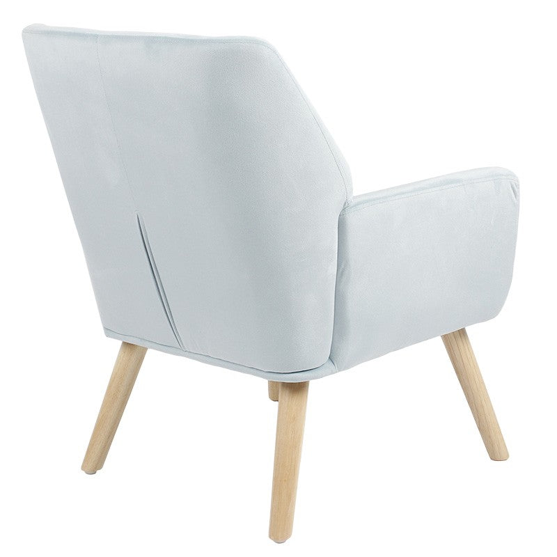 Fauteuil Likable velours veraman-naturel 67x89x86cm